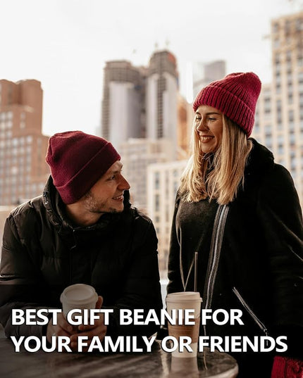 Zylioo Oversize Beanie Hats, XXL Big Size Ribbed Knit Cuffed Winter Hat for Cold Weather, Warm Skull Watch Cap
