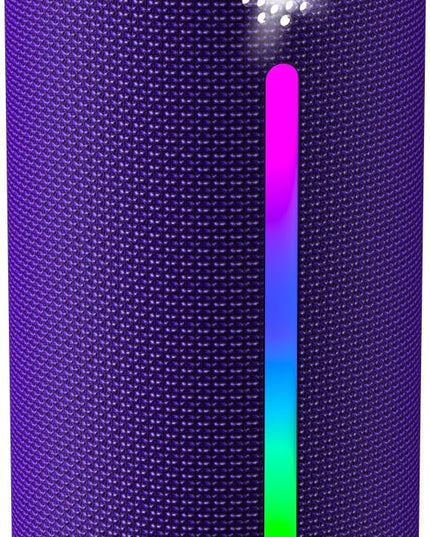 OHAYO Bluetooth Speaker, Portable Wireless, IPX7 Waterproof, Powerful 25W Sound, 24H Playtime, Dual Pairing, Active Bass, Colorful Lights, Bluetooth 5.3, Outdoor Speakers for Home/Party/Beach, Purple