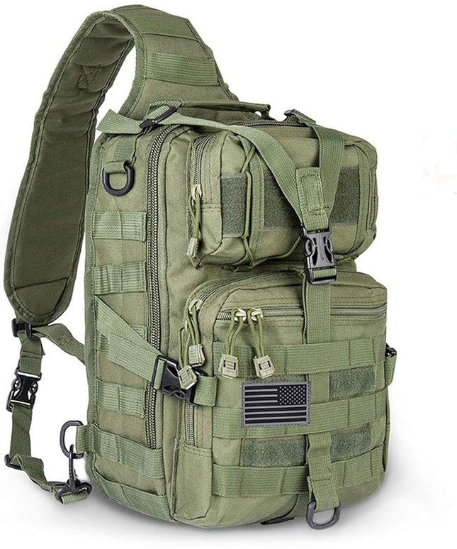 hopopower Tactical Sling Bag, Sport Bag Military Rover Shoulder Backpack EDC Assault Range Bag, Chest Pack Handbag Waterproof