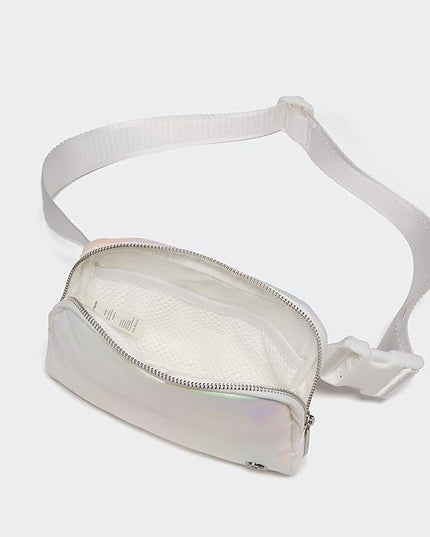 Pander Everywhere Belt Bag for Women, Fashion Waist Packs, Crossbody Bags with Adjustable Strap (Iridescent).