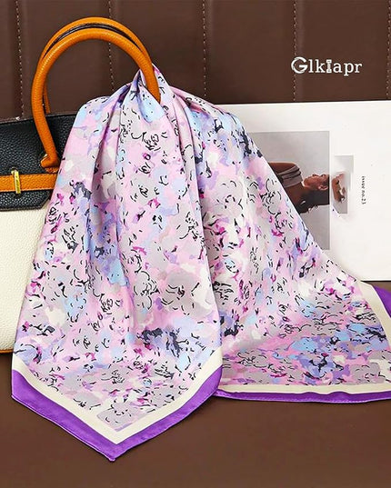 Satin Bandana Headscarf for Women Silky Hair Scarves for Fashion Lightweight