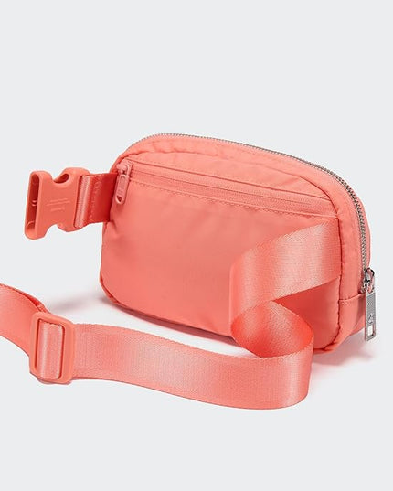 Pander Everywhere Belt Bag for Women, Fashion Waist Packs, Crossbody Bags, Everywhere Belt Bag with Adjustable Strap (Dark Salmon).