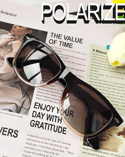 Joopin Square Sunglasses Polarized UV Protection Trendy Designer Sun Glasses Men Women