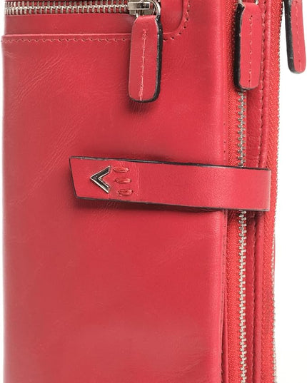 Lavalen Leather Purses for Women - Elegant Ladies Purse - RFID Wallet for Women - Leather Handcrafted Ladies Wallet - Small & Colourful with Coin Pocket & Cards - For daily Use - Box for Gift.