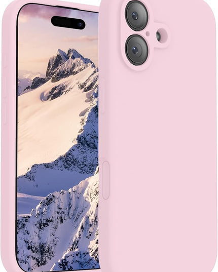 FireNova Magnetic for iPhone 17 Case, Compatible with MagSafe, [Integrated Silicone Camera Control Button] [Camera Protection] Anti-Scratch Microfiber Lining Phone Case, 6.3", Chalk Pink