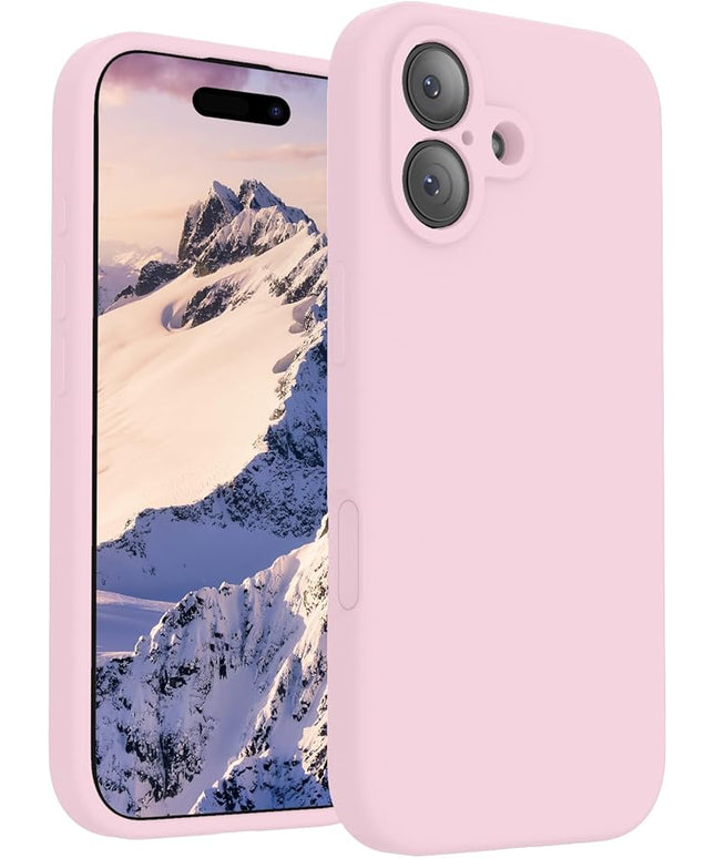 FireNova Magnetic for iPhone 17 Case, Compatible with MagSafe, [Integrated Silicone Camera Control Button] [Camera Protection] Anti-Scratch Microfiber Lining Phone Case, 6.3", Chalk Pink