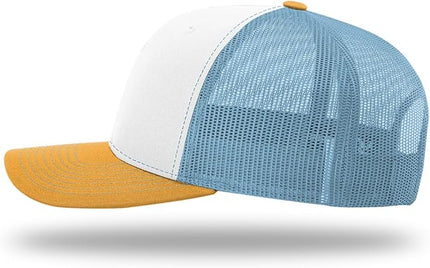 Richardson 112 Trucker Hat - Premium Adjustable Snapback Hat - Structured Six Panel Richardson Blank Caps