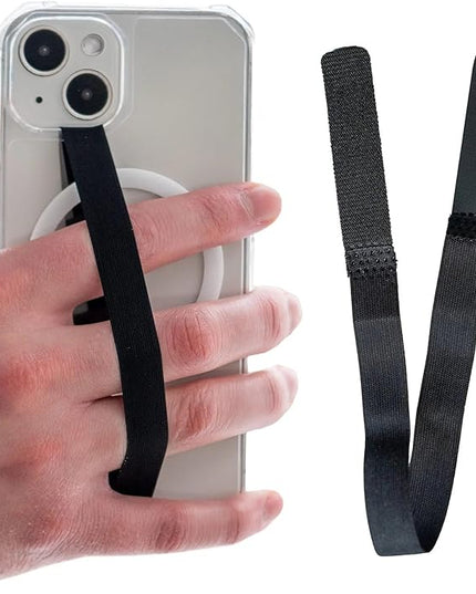 Scooch Bandmate, Elastic Flexible Phone Strap, Universal Slim Hand Finger Grip, Non-Slip Cell Phone Holder, Fits All Phone Cases