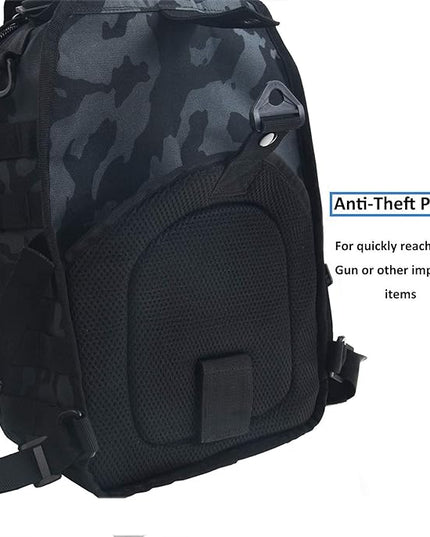 hopopower Tactical Sling Bag, Sport Bag Military Rover Shoulder Backpack EDC Assault Range Bag, Chest Pack Handbag Waterproof