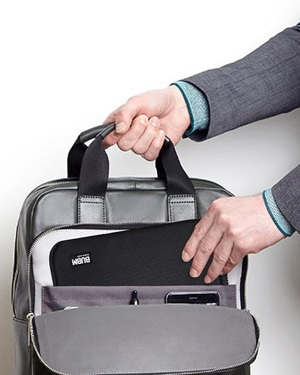 BUBM Double Layer Electronic Accessories Organizer, Travel Gadget Bag for Cables, USB Flash Drive, Plug and More, Perfect Size Fits for iPad Mini (Medium, Black)