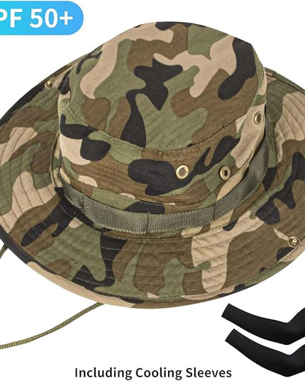 Sun Hats for Men Women Bucket Hat UPF 50+ Boonie Hat Foldable UV Protection Hiking Beach Fishing Summer Safari