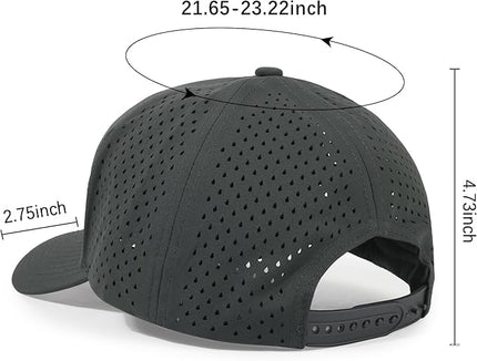 HH HOFNEN Quick Dry Baseball Cap Mesh Snapback Hat Sun and Rain Protection Structured Golf Trucker Hats for Men Women
