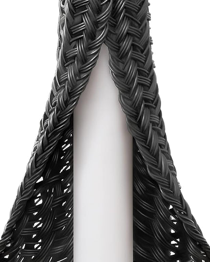 ZhiYo 20ft - 1/4 inch Cable Sleeve, Cord Wrap Wire Protector Tubing for Pets, PC Cable Wrap, Computer Cable Management Sleeve - Black