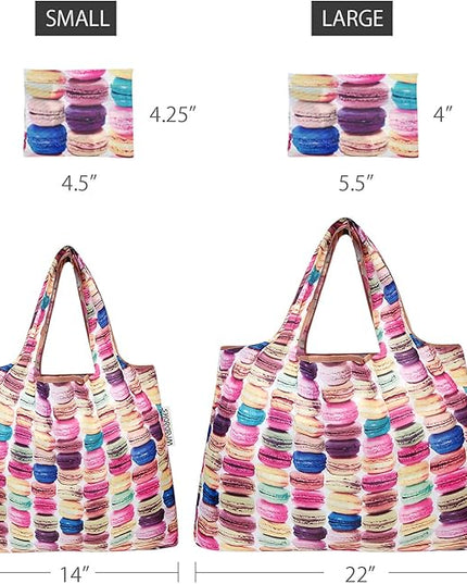 allydrew Large Foldable Tote Nylon Reusable Grocery Bags