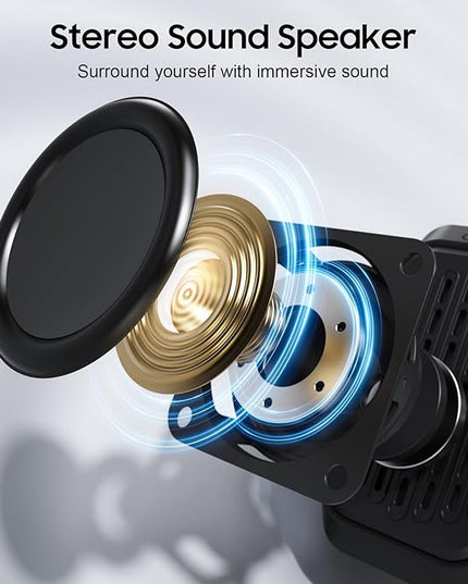 comiso Wearable Bluetooth Speaker- IPX7 Waterproof Updated, 10H Playtime Clip-On Wireless Portable Speaker Built-in Mic for Hands-Free Music/Calls, Work/Outdoor,Running/Cycling