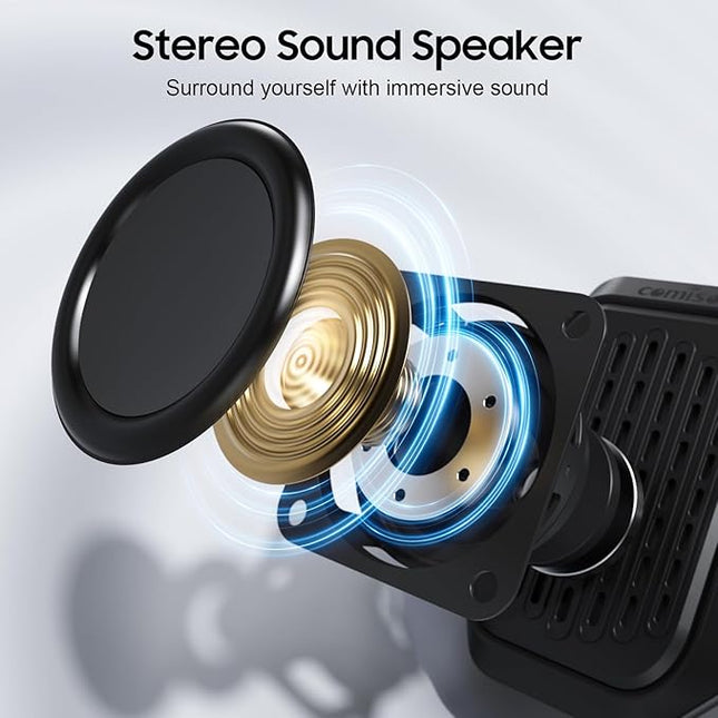 comiso Wearable Bluetooth Speaker- IPX7 Waterproof Updated, 10H Playtime Clip-On Wireless Portable Speaker Built-in Mic for Hands-Free Music/Calls, Work/Outdoor,Running/Cycling