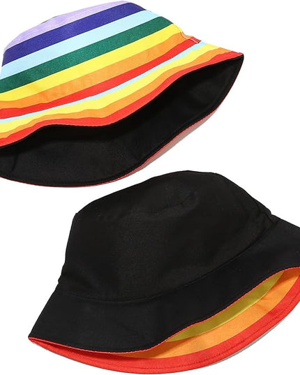 Mashiaoyi Unisex Print Double-Side-Wear Reversible Bucket Hat