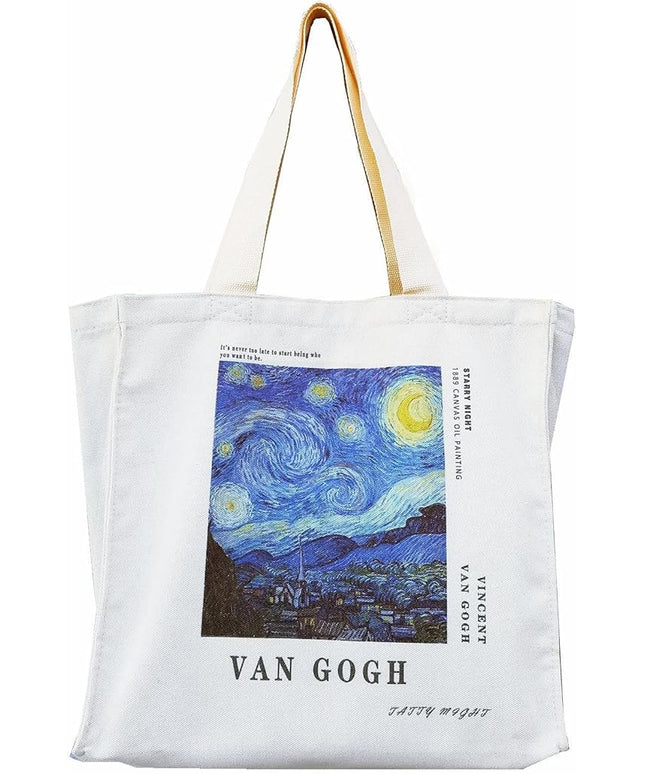 BROADREAM Aesthetic Canvas Tote Bag for Women, Vintage Reusable Book Tote Bag with Inner Zipper Pocket
