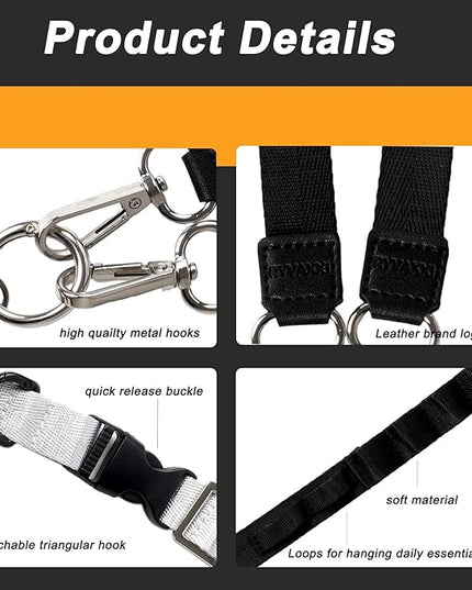 Detachable Phone Lanyard for Women Multifunctional Adjustable Phone Strap Crossbody Anti Theft with Tether Tabs for Cell Phone, ID Badge, Camera, Travel Essentials - Grey