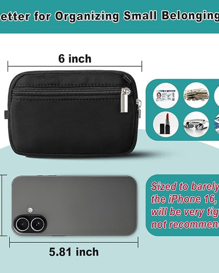Upgrade Clip and Go Phone Lanyard Crossbody with RFID Shielding Wallet, Lanyard for Keys Glasses Accessories, Anti-theft and Privacy Protection Design, Adjustable Phone Strap Wrist Strap for Travel.