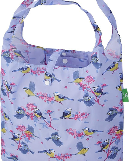 ECO CHIC Foldable Reusable Grocery Bags - Lightweight, Recycled & Reusable Shopping Bag - Waterproof Packable Tote