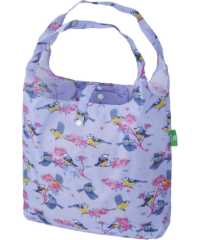 ECO CHIC Foldable Reusable Grocery Bags - Lightweight, Recycled & Reusable Shopping Bag - Waterproof Packable Tote