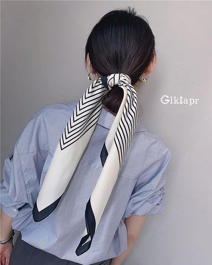 Satin Bandana Headscarf for Women Silky Hair Scarves for Fashion Lightweight