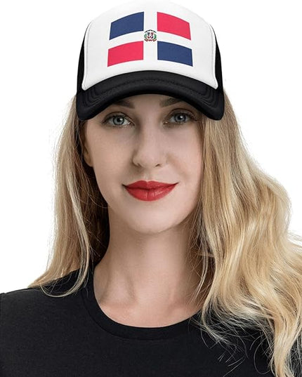Cute Flag Baseball Cap for Men Women Mesh Trucker Hat Adjustable Patriotic Snapback Baseball Hat for Sports Running