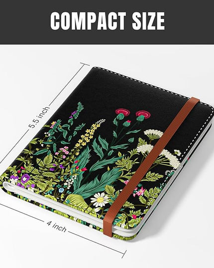 Rimilak Passport Holder, RFID Blocking Passport Cover Wallet Travel Essentials, Leather Travel Air Ticket Documents Organizer Protector for Women and Men, Daisy Flowers