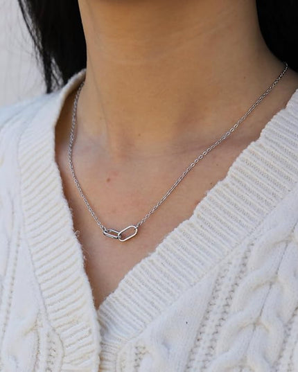 Baydurcan Pendant Necklace for Women Evil Eye Ankh Bow Necklace for Friends Sister Birthday Just Because Christmas Gifts