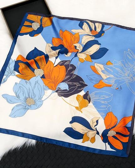 Dailyacc Hair Bandanas Scarf For Women Lightweight Fashion Neck Silk Satin Head Scarves For Sleeping Handbags Scarf