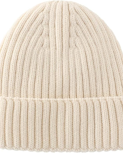 Connectyle Fleece Lined Cuffed Beanie Hat for Men Women Knitted Winter Wool Beanies Skull Cap Warm Watch Hat