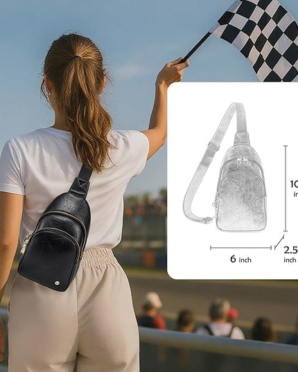 Anti Theft Crossbody Bags for Women Leather Sling Bag Cross Body Travel Purse Chest Bags Fanny Pack Gift Teen Girl