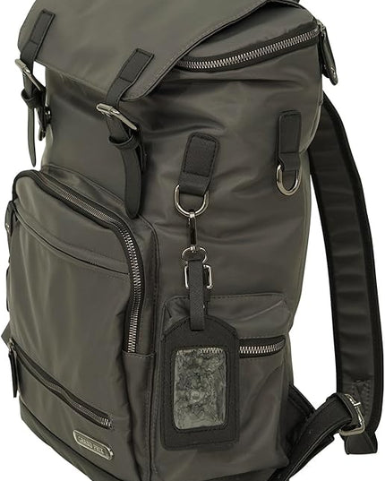 Grand Prix Deluxe Equestrian Backpack, Durable Water-Repellent Riding Gear Bag with Boot Compartment and Organizer Pockets, Dark Gray