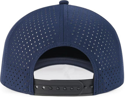 BOTVELA Men Adjustable Snapback Baseball Cap Vented Performance Laser Cut Mesh Hat