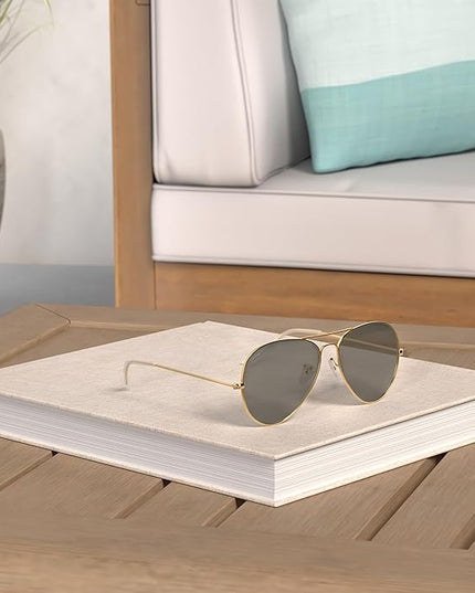 KALIYADI Classic Aviator Sunglasses for Men Women Driving Sun glasses Polarized Lens UV Blocking