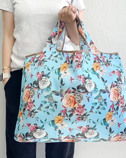 allydrew Large Foldable Tote Nylon Reusable Grocery Bags