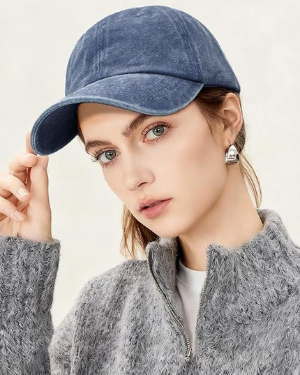 YeeHeen Ponytail Baseball Cap for Women High Messy Bun Caps Washed Cotton Hats