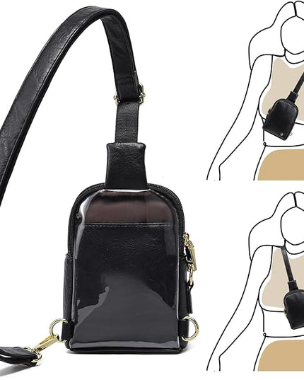 INICAT Sling Bag for Women Touchscreen Small Crossbody Cell Phone Purse Fanny Pack
