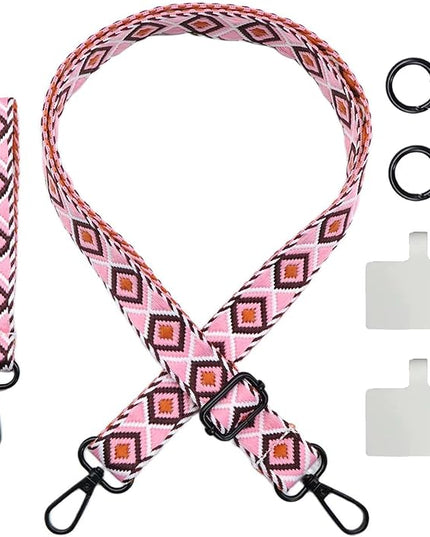LEMEDE Adjustable Phone Lanyard - Phone Wristlet & Crossbody Phone Strap, Versatile for ID, Camera，Key straps(1" Width)