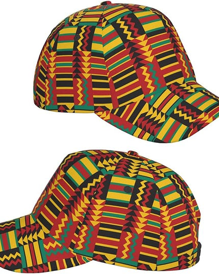 African Ethnic Tribal Style Baseball Cap for Men Women, Fashion Adjustable African Hat Casual Trucker Hats Sun Caps