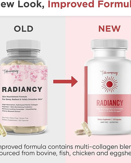 BB Company Radiancy | Vaginal Probiotics for Vaginal Dryness, pH Balance | Fights Itch, Odor | Anti-Aging | Hyaluronic Acid, Probiotics, Vitamin C, Multi Collagen | 3 Pack