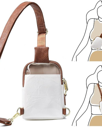 INICAT Sling Bag for Women Touchscreen Small Crossbody Cell Phone Purse Fanny Pack