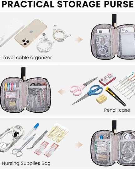 LOVEVOOK Laptop Backpack Purse for Women Waterproof Teacher Nurse Bag, 17.3 Inch Work Laptop Bag with Organizer Bag Business Travel Computer Backpack, 2pcs set
