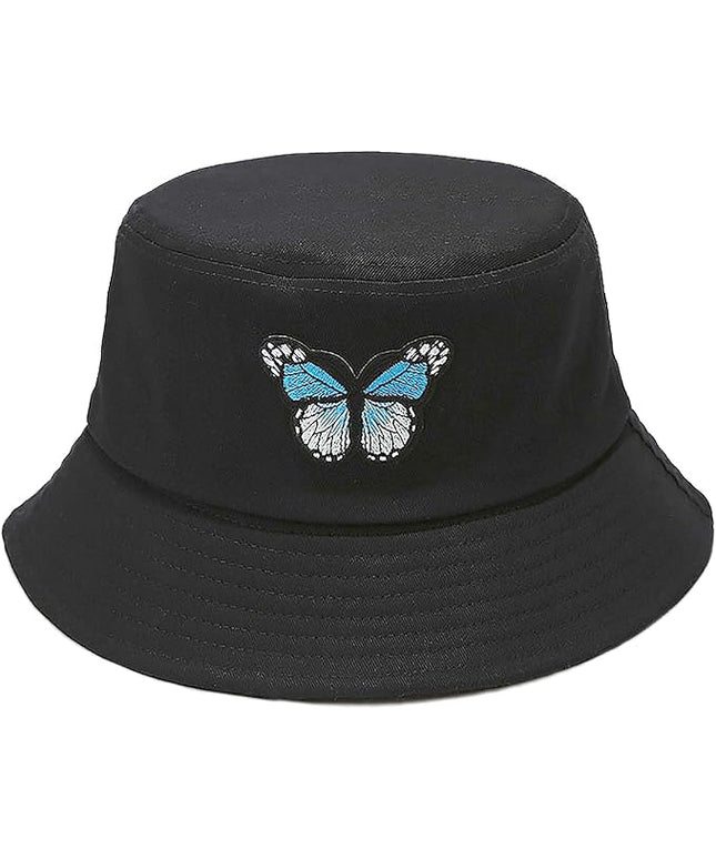 XYIYI Fashion Embroidery Bucket Hat Cotton Beach Fisherman Hats for Women Girls