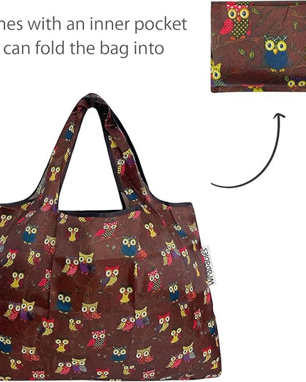 allydrew Large Foldable Tote Nylon Reusable Grocery Bags