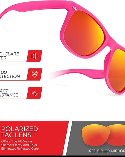 Retro Rewind Polarized Sunglasses for Men and Women - UV Protection Classic Sun Glasses