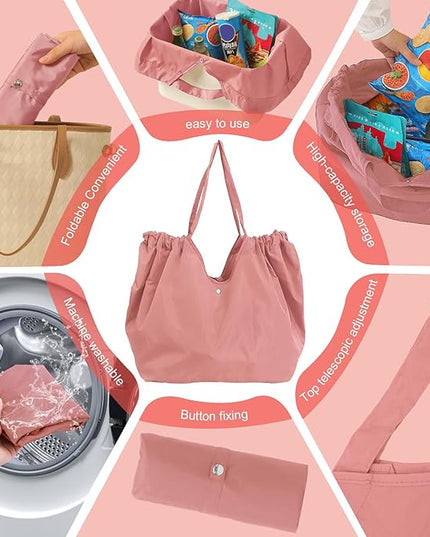 Reusable Grocery Bags,Reusable Shopping Bags,Folding Bags Totes,Stretchable and shrinkable shopping bag for Groceries