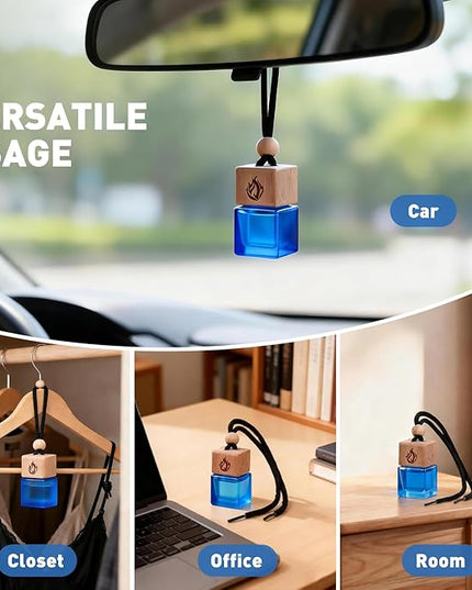 Car Air Freshener Hanging 2 Pack, Cologne Fragrance Long Lasting Car Scent Essential Oil Diffuser, Car Accessories Air Diffuser for Men