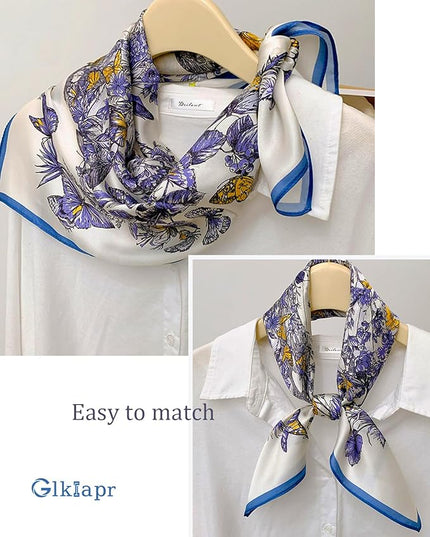 Satin Bandana Headscarf for Women Silky Hair Scarves for Fashion Lightweight